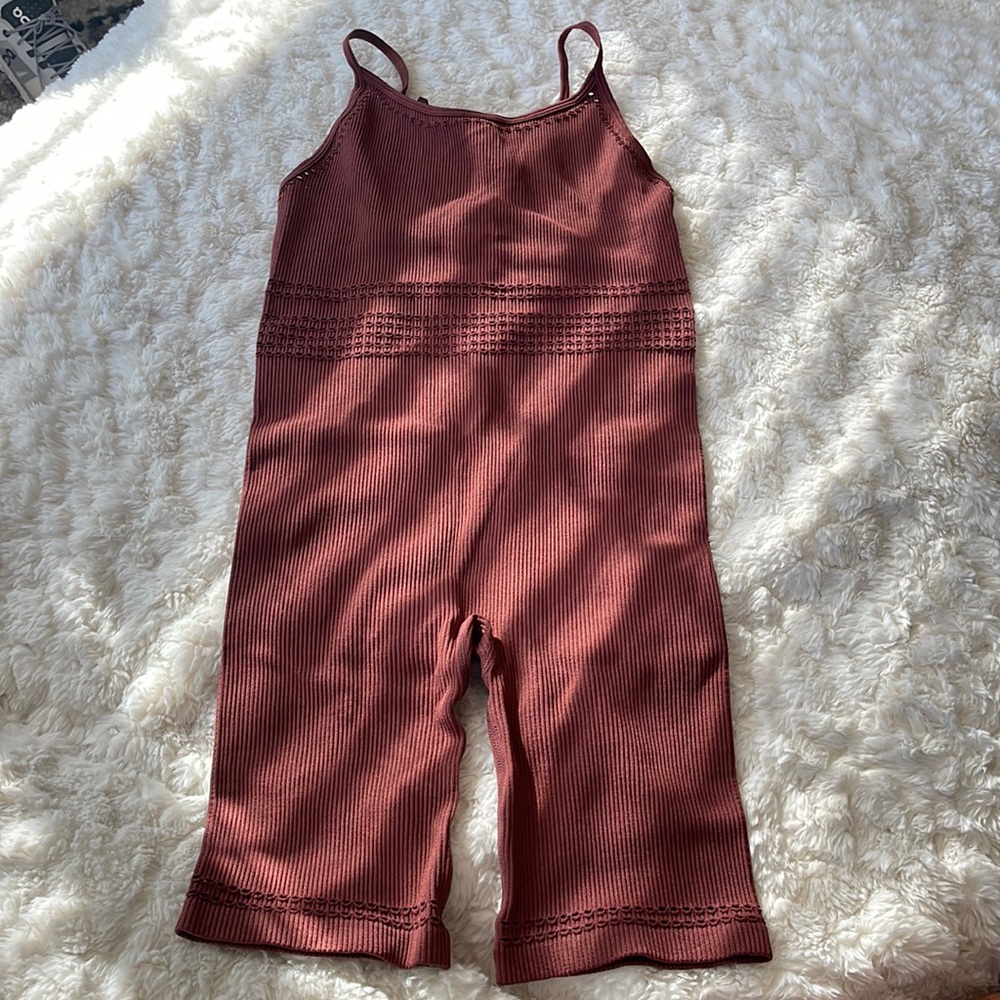 ZARA Maroon Romper NWT (M/L)